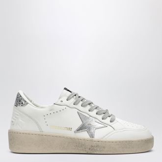Golden Goose Sneakers Ball Star bianca/argento/glitter platino