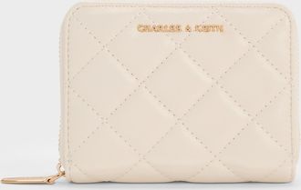 Charles & Keith Alva Quilted Zip-Around Wallet