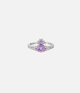 Vivienne Westwood Ismene Ring Platinum-lavender-light-lavender-cz Platinum-lavender-light-lavender-cz Unisex