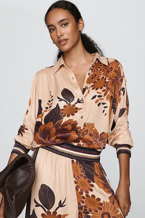 Anthropologie Conditions Apply Blooming Blouse