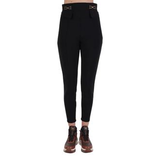 Elisabetta Franchi Dames, Broeken, Zwart, Maat: XL