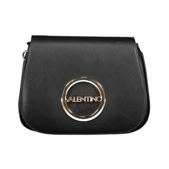 Valentino Cross Body Bags, female, Black, Size: ONE SIZE Circle Logo Crossbody Bag