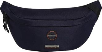 Napapijri Blauwe Polyester Voyage Heuptas - Dames - Schoudertassen - Blauw - ONE Size - Polyester - Tassen