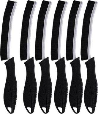 OEM Cepillos De Limpieza - Cerdas R&iacute;gidas - Aptos Para Ba&ntilde;os Y Cocinas - Juego De 4 Piezas - Mangos Negros