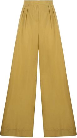 Alberta Ferretti Wide Broeken - Dames - Wijde Broeken - Beige - M - Broeken
