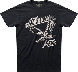 The Original Retro Brand Womens American Made Tee Shirt In Vintage Black