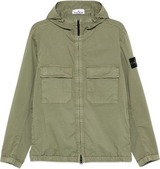 Stone Island Hooded Patch-pocket Jacket