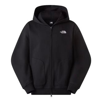 The North Face Zip-throughs, male, Black, XL, Oversized Full-Zip Hoodie