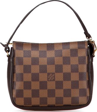 Louis Vuitton Pre-owned Womens Mini Pochette Accessoires Handbag - Brown Textile - One Size