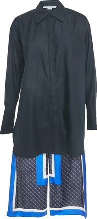 Stella McCartney Camicia in seta - Blu