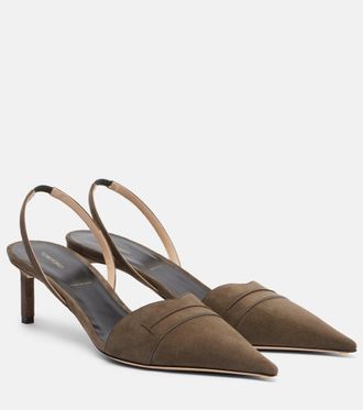 Tom Ford Eva 55 suede slingback pumps