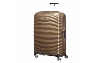 Samsonite Koffer SAMSONITE Lite Shock Spinner, Damen, Gr. B/H/T: 40cm x 55cm x 20cm, beige (sand), Polypropylen, Koffer Koffer