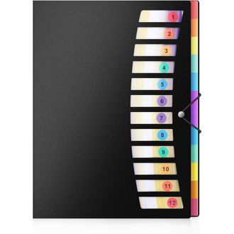 OEM Caja Archivadora Expandible, Pr&aacute;ctica Y Funcional Para La Oficina, Apta Para Documentos Tama&ntilde;o Carta Y A4, Fabricada En Pl&aacute;stico Impermeable Y Materia