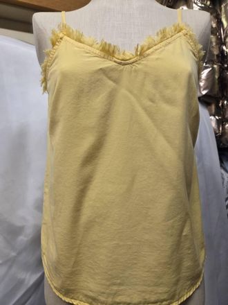 Velvet Heart Womens Fringe Tank In Mellow Yellow