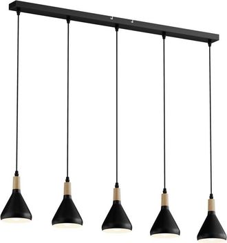 Lindby Lámpara colgante Arina en Negro de Metal - Lindby