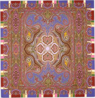 Etro Sciarpa in misto lana e seta con iconica stampa Paisley