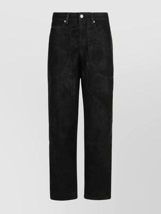 Isabel Marant faux leather straight-leg trousers