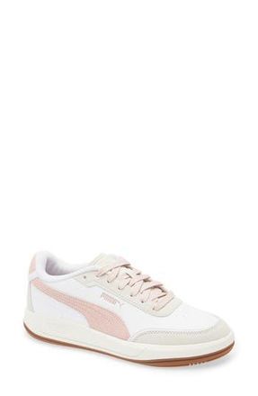 Puma Club Pearl Leather Sneaker in Puma White-Mauve Mist-Gray at Nordstrom Rack, Size 9