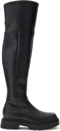 Guess Zwarte Enkellaarsjes - Dames - Over de knie laarzen - Zwart - 40 EU - Schoenen