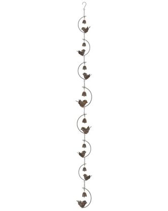 Melrose International Bird & Bell Rain Chain