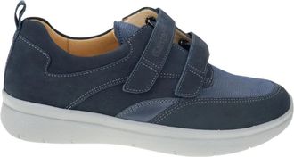 Ganter Comfortabele Dubbele Verstelbare Velcro Sneaker - Dames - Sneakers - Blauw - 41 EU - Schoenen