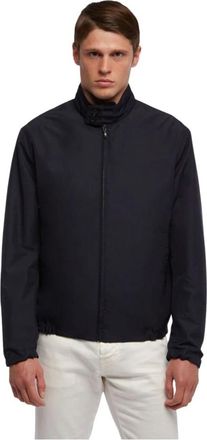Brooks Brothers Blouson Jacket - Heren - Bomber jackets - Blauw - XL - Polyester - Jassen