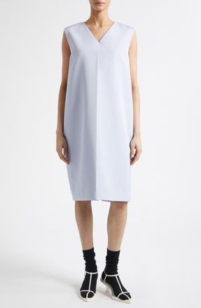 Jil Sander Press Fold Shift Dress in Juniper at Nordstrom, Size 44