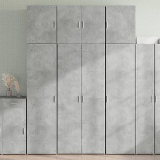 Berkfield Home Highboard Concrete Grey 80x42.5x249 cm Engineered Wood