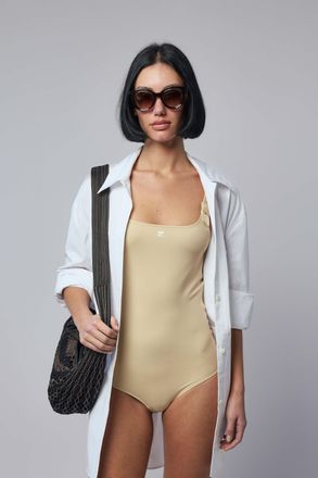 Courr&egrave;ges Swimsuit Buckle 1-piece