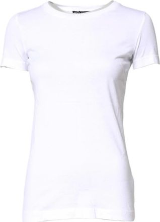 Dolce & Gabbana Dames, Tops, Wit, Maat: 3XS Katoen