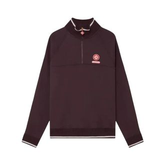 Casablanca 1/4 Zip Laurel Sweatshirt - Heren - Sweatshirts - Paars - XL - Katoen - Hoodies & sweatvesten