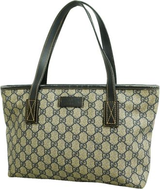 Gucci Navy Pvc Tote Bag (Pre-Owned)