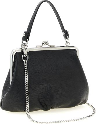 Vivienne Westwood Womens Top Handle Bag Black Polyurethane