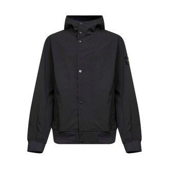 Stone Island Outerwears Nero-Uomo
