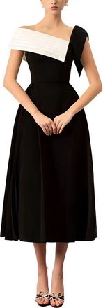 Homeyee Solid Midi Dress