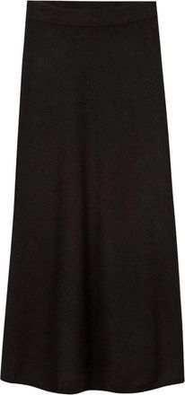 Luisa Cerano Midi Rok van Kasjmier & Wol - Dames - Midirokken - Bruin - XL - Wol - Rokken