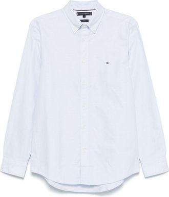 Tommy Hilfiger Camicia con ricamo - Blu