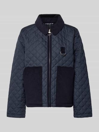 Barbour Regular Fit Steppjacke mit aufgesetzten Seitentaschen Modell AYLESBY in Marine, Gr&ouml;&szlig;e 34