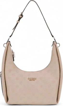 Guess Phoebe Hobo Schoudertas - Dames - Schoudertassen - Beige - ONE Size - Tassen