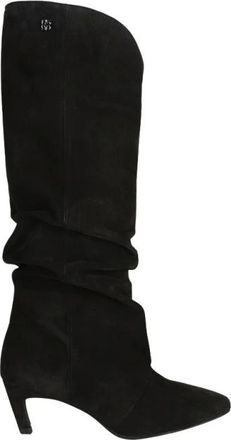 Dante6 Estime Slouchy Hoge Su&egrave;de Laarzen - Dames - Schoenen - Zwart - Maat: 37 EU Su&egrave;de