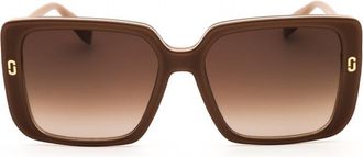 Marc Jacobs Square Full Rim Sunglasses - Beige