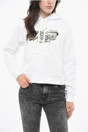 Diesel Brushed Cotton GARDEN Hoodie with Print size Xl