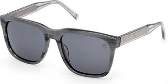 Timberland TB00059 Polarized 90D Mens Sunglasses Blue Size 56