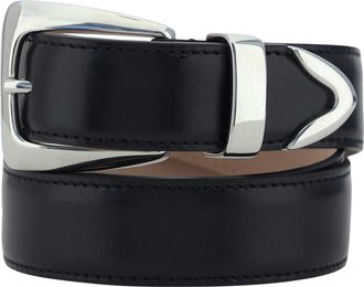 Khaite Womens Benny Belt Black Calf Leather Bos Taurus E Braces