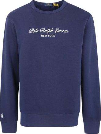 Polo Ralph Lauren Hoodies & sweatvesten, Heren, Blauw, M, Trui met ronde hals