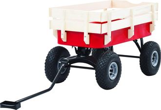vidaXL Carrito De Mano De Jard&iacute;n Rojo 150 Kg Vidaxl