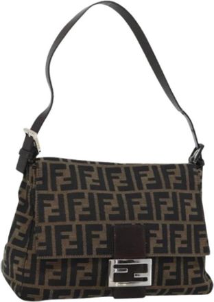 Fendi Pre-owned Zucca Canvas Shoulder Bag - Dames - Vintage Schoudertas - Bruin - ONE Size - Vintage