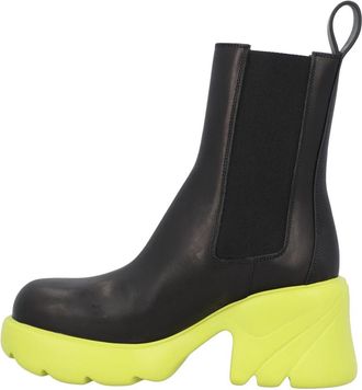 Bottega Veneta Flash Enkellaars - Dames - Laarzen met Hak - Zwart - 40 EU - Leer - Schoenen