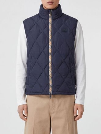Burberry Quilted and Padded Nylon Gilet with High Neck and Zip Closure