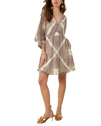 Hale Bob Emerie Silk-Blend Mini Dress